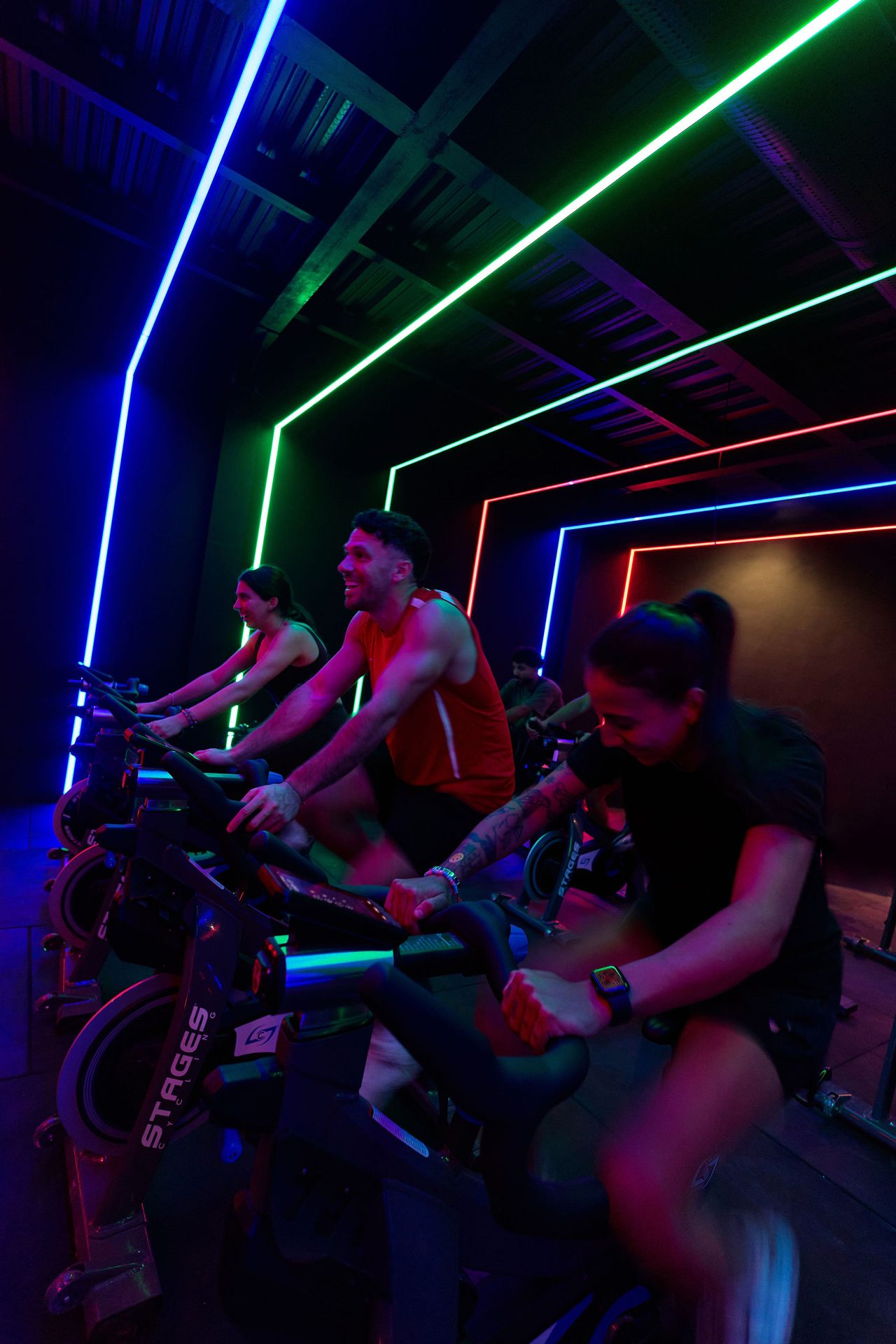 Cycling studio room